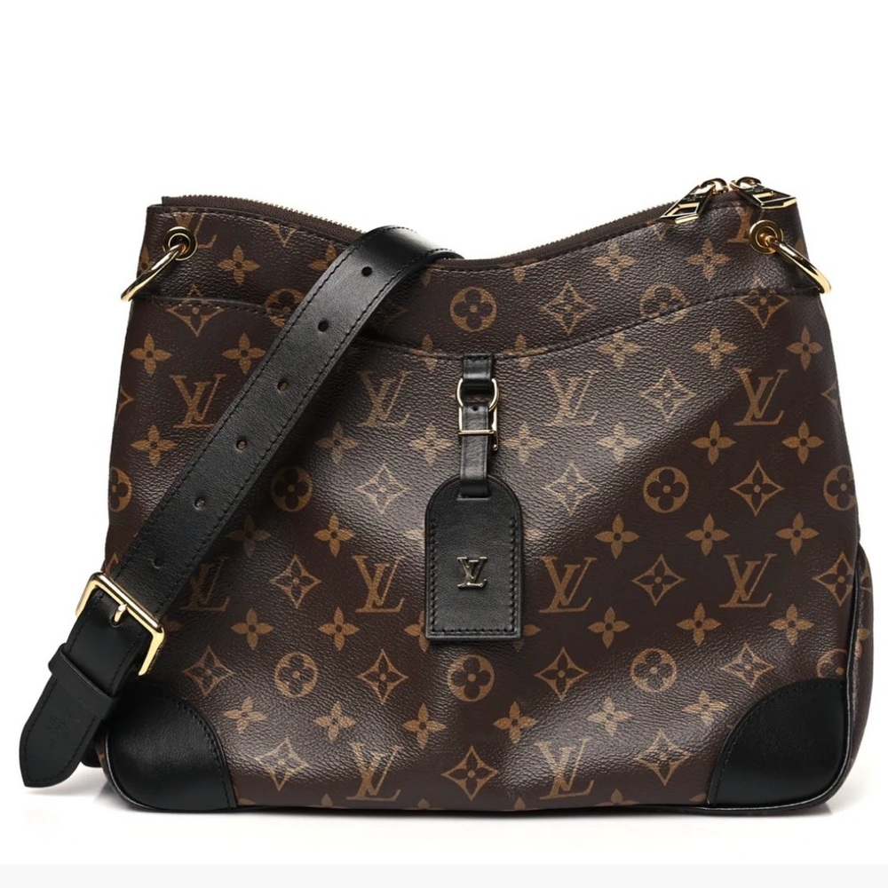 Louis Vuitton Odeon Monogram Noir Black MM Excellent with COA + Box